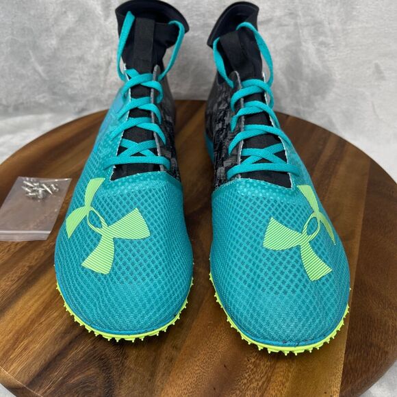 Under Armour Mens 13 Charged Bandit XC Spike 1273938-933 Track Cross Country - Picture 3 of 12